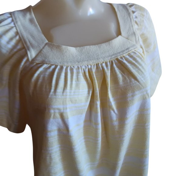 Women's Small Vintage Single Stitch T-shirt Square Neck Butterfly Sleeve Boho - Picture 2 of 9